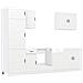 Set Mobili da Cucina 7 pz Kalmar Bianco Legno Multistrato - Foto miniatura 1