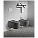 Sanitari Sospesi Wc E Bidet In Ceramica Copriwater Soft-close Tramontana Grigio Opaco - Foto miniatura 1