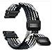 Cinturino Intrecciato In Nylon Elastico Con Fibbia Magnetica A Sgancio Rapido Compatibile Con Garmin Fenix Series Multicolor 26 Millimetri - Foto miniatura 1