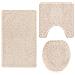 Tappeto da bagno 3 pcs Crema 50 x 50 cm Polipropilene - Foto miniatura 1