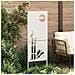 Pannello Decorativo da Giardino Bianco 50 x 140 cm - Foto miniatura 3