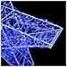 Stella 3D con 50 LED Blu 55 x 53.5 x 10 cm Acrilico - Foto miniatura 5