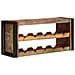 Portabottiglie 100 x 45 x 33 cm Legno massello riciclato - Foto miniatura 3