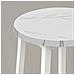 Sgabello da bar da cucina - Elegante design in marmo con gambe bianche CODICE 2907 - Foto miniatura 3