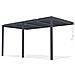 Pergola Bioclimatica Agosta 5x3, Addossata A Parete, Altezza 250cm - Alluminio Grigio - Foto miniatura 6