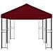 Gazebo con pareti laterali 6 x 3 m Borgogna - Foto miniatura 4