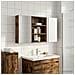 Set di Armadi da Bagno con lo scaffale 3 pcs 100 x 10,5 x 50 cm - Foto miniatura 2