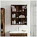 Mobiletto per specchio da bagno Rovere fumé 43 x 16 x 62.5 cm - Foto miniatura 2