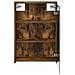 Mobiletto per specchio da bagno Rovere fumé 43 x 16 x 62.5 cm - Foto miniatura 6