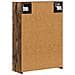 Mobiletto per specchio da bagno Rovere fumé 43 x 16 x 62.5 cm - Foto miniatura 8