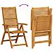 Set da Pranzo per Giardino 7 pcs Marrone - Foto miniatura 5