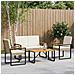 Set Mobili da Esterno 4 pcs Beige e Bianco Crema polyrattan - Foto miniatura 2