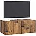 Mobile Porta TV da Muro Legno antico 78,5 x 41 x 30 cm - Foto miniatura 2