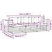 Set di divani da esterno 3 pcs Bianco e Grigio Chiaro - Foto miniatura 6