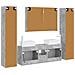 Set di mobili per il bagno 6 pcs Grigio Cemento - Foto miniatura 9