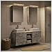 Set di mobili per il bagno 5 pcs Grigio Cemento - Foto miniatura 4