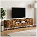 Mobile TV LED a 5 pezzi Rovere Fumo Legno ingegnerizzato - Foto miniatura 2