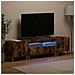 Mobile TV LED a 5 pezzi Rovere Fumo Legno ingegnerizzato - Foto miniatura 9