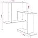 Scaffale da parete Legno antico 67 x 67 x 87 cm - Foto miniatura 8