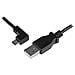 Cavo di ricarica e sincronizzazione micro USB da 1 m - USB-A a Micro B ad angolo sinistro - M / M - 0,25mm² - Foto miniatura 1
