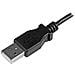 Cavo di ricarica e sincronizzazione micro USB da 1 m - USB-A a Micro B ad angolo sinistro - M / M - 0,25mm² - Foto miniatura 2