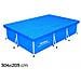 58106 Copertura Piscina Fuori Terra Rettangolare 304x205 Cm Telo In Pvc - Foto miniatura 1