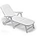 Lettino Pieghevole California Bianco. Schienale Regolabile In 5 Posizioni E Ruote Per Facilitarne Lo Spostamento. Dimensioni : (lxpxh) 80x190x98 Cm. Lettino Chiudibile - 1257 - Foto miniatura 4