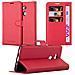 Custodia Compatibile Con Sony Xperia Xa2 Ultra In Rosso Carminio - Coperchio Protettiva Con Chiusura Magnetica, Funzione Stand E Tasca Per Le Carte - Foto miniatura 1