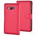 Custodia Compatibile Con Samsung Galaxy A3 2015 In Rosso Carminio - Coperchio Protettiva Con Chiusura Magnetica, Funzione Stand E Tasca Per Le Carte - Foto miniatura 7