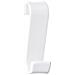 Gancio Appendiabiti Merlino In Policarbonato Bianco Per Termoarredi - Foto miniatura 1