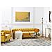 Set Da Salotto A 4 Posti In Velluto Giallo Chesterfield - Foto miniatura 14