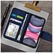 Custodia Iphone 11 Porta Carte In Pelle Funzione Stand Premium Blu - Foto miniatura 3