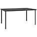Tavolo Da Pranzo Per Esterni Antracite 150x90x74 Cm In Acciaio - Foto miniatura 1