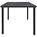 Tavolo Da Pranzo Per Esterni Antracite 150x90x74 Cm In Acciaio - Foto miniatura 3
