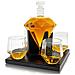 Decanter Per Whisky - Diamante - Set Decanter Per Whisky Di Lusso - Set Per Whisky - 0,9 L - Decanter - Incl. Pietre Da Whisky, Beccuccio Per Versare E 4 Bicchieri Da Whisky - Foto miniatura 1