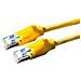 S / FTP Patch cable Cat6, Yellow, 0.5 m 0.5m Giallo cavo di rete - Foto miniatura 1