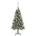 Set Albero Natale Artificiale con LED Palline e Pigne 150 cm - Foto miniatura 1