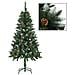 Set Albero Natale Artificiale con LED Palline e Pigne 150 cm - Foto miniatura 2