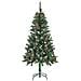 Set Albero Natale Artificiale con LED Palline e Pigne 150 cm - Foto miniatura 3