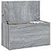 Cassapanca Grigio Sonoma 84x42x46 Cm In Legno Ingegnerizzato - Foto miniatura 5