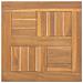 Piano Tavolo Quadrato 40x40x2,5 Cm In Legno Massello Di Teak - Foto miniatura 1