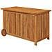 Contenitore Giardino Con Ruote 90x50x58cm Legno Massello Acacia - Foto miniatura 2