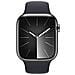 Watch Series 9 GPS + Cellular Cassa 45m in Acciaio inossidabile Grafite con Cinturino Sport Band Mezzanotte - S /M - Foto miniatura 2
