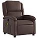 Poltrona Massaggiante Reclinabile Marrone In Similpelle - Foto miniatura 2