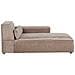 Chaise Longue Versione Sinistra Hellnar Tessuto Marrone Chiaro - Foto miniatura 5