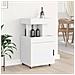 Carrello Bar Bianco 50x41x89 Cm In Legno Multistrato - Foto miniatura 3