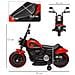 Moto Elettrica Per Bambini 18-36 Mesi Con Rotelle E Fanale, 76x42x57 Cm, Rosso E Nero - Foto miniatura 2