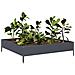 Fioriera Rialzata da Giardino Antracite 100x100x26 cm Acciaio - Foto miniatura 10