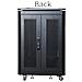 LOGON RSL16U61BL rack 16U Rack indipendenti Nero - Foto miniatura 3