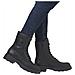 Black Casual Closed Ladies Mid Height Boots Stivaletti Pelle Scarpe Donna Nero Eu 38, Z9129-00 - Foto miniatura 2